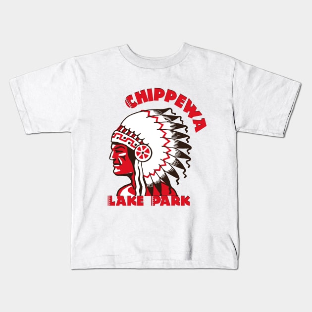 Chippewa Indian Kids T-Shirt by PopGraphics